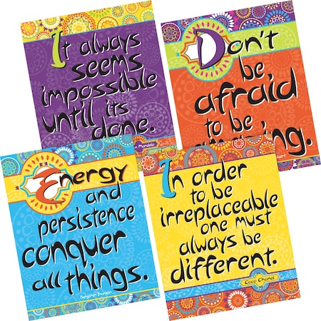 Barker Creek Be Amazing Art Prints Set, Moroccan Collection, 4/Set 3103